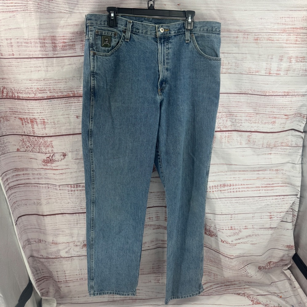 Cinch Jeans Mens 36x34 Straight Leg Blue Medium Wash Denim Cowboy Western